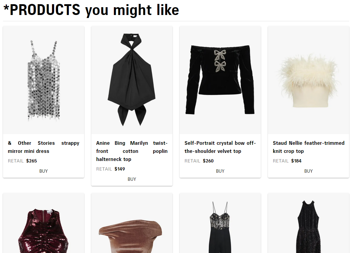 and this is a shopping article with product links